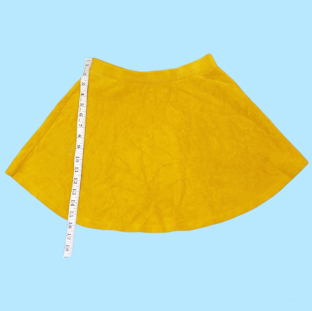 Mustard Yellow Mini Circle Skirt